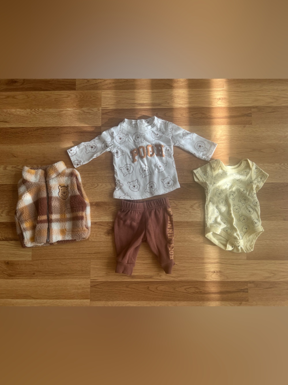 Disney Baby Plush Hooded Jacket in Cream and Brown